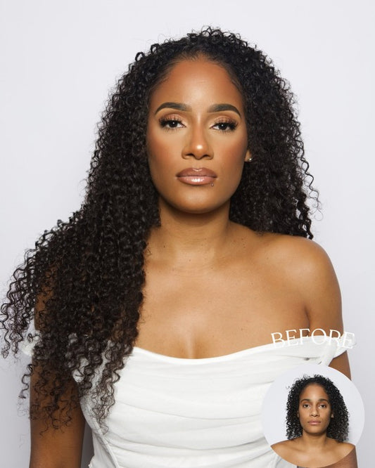 Raw Deep Curly Invisible Seamless Clip-ins